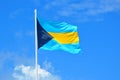 Bahamas flag at the Perfect Day CocoCay island and waterpark