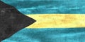 Bahamas flag - realistic waving fabric flag Royalty Free Stock Photo