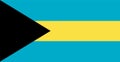 Bahamas flag vector.Illustration of Bahamas flag