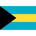 Bahamas flag vector isolated