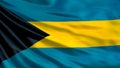 Bahamas flag. Waving flag of Bahamas 3d illustration