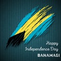 Bahamas Independence Day Patriotic Design.