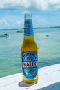 Local Kalik beer brewed by the Commonwealth Brewery in Nassau