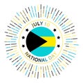 Bahamas national day badge.