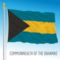 Bahamas official national flag, caribbean country