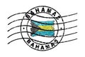 Bahamas Passport Stamp Flag Travel Document Royalty Free Stock Photo
