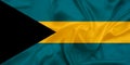 Bahamas Silk flag Royalty Free Stock Photo