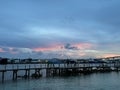 Bahamas Sunset with colourful Skys and boats