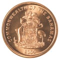 1 bahamian cent coin Royalty Free Stock Photo