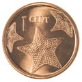 1 bahamian cent coin Royalty Free Stock Photo