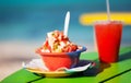 Bahamian conch salad Royalty Free Stock Photo