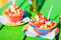 Bahamian conch salad Royalty Free Stock Photo