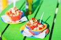 Bahamian conch salad Royalty Free Stock Photo