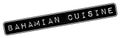 Bahamian Cuisine rubber stamp