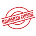 Bahamian Cuisine rubber stamp