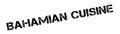 Bahamian Cuisine rubber stamp