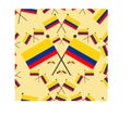 Vector Illustration of Colombia Pattern Flags