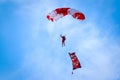 Baharin Defence Special Forces Parachute Display Team in Bahrain International Airshow, Sakhir, Manama, Kingdom of Bahrain