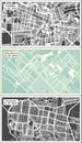 Bahia Blanca, Corrientes and Cordoba Argentina City Map Set