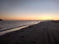 Bahia de Kino Sunset Beach Walk 6 Royalty Free Stock Photo