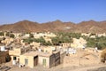 Bahla city in Oman view from Bahla fort Royalty Free Stock Photo