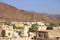 Bahla city in Oman view from Bahla fort Royalty Free Stock Photo