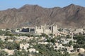 Bahla Fort and Al Hajar Mountains, Oman Royalty Free Stock Photo