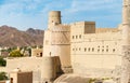 Bahla Fort at the foot of the Djebel Akhdar in Sultanate of Oman Royalty Free Stock Photo