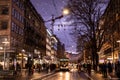 Bahnhofstrasse decorated during Christmas Season