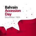 Bahrain Accession Day Vector Template Design Illustration