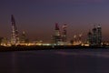 Bahrain cityscape in the night Royalty Free Stock Photo