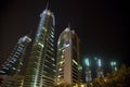 Bahrain Financial Harbour at Night, Bahrain Royalty Free Stock Photo