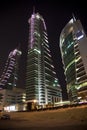 Bahrain Financial Harbour at Night, Bahrain Royalty Free Stock Photo