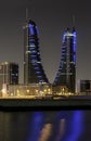 Bahrain financial harbour Royalty Free Stock Photo