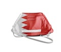 Bahrain flag on anti pollution mask for protection from virus
