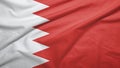 Bahrain flag with fabric texture