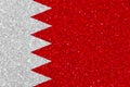 Bahrain flag on styrofoam texture