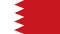 Bahrain flag vector.Illustration of Bahrain flag