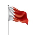 Bahrain flag, vector illustration