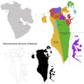 Bahrain map Royalty Free Stock Photo