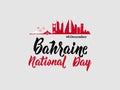 Bahrain National Day Background. National Day Poster or Banner