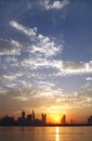 Bahrain skyline on beautiful clouds Royalty Free Stock Photo
