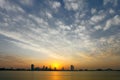 Bahrain Skyline and beautiful sky Royalty Free Stock Photo