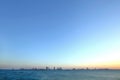 Bahrain skyline from Busaiteen beach, HDR photograph