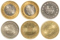 Bahraini dinar coins collection set Royalty Free Stock Photo