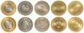 Bahraini dinar coins collection set Royalty Free Stock Photo