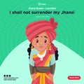 Banner design of queen of jhansi laxmibai