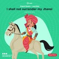 Banner design of queen Jhansi laxmibai