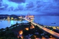 Bai Chay bridge in Ha Long city, Quang Ninh province, Vietnam