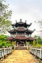 Bai Dinh temple complex at Trang An, Vietnam Royalty Free Stock Photo